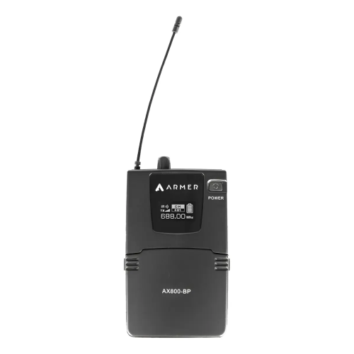 Transmissor Bodypack Armer Ax800-bp Para Microfone Headset - Preto