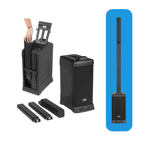 Caixa de Som Ativa Torre Bluetooth Profissional Portátil Neo Pro8 - AZ Audio Caixa de Som Ativa Torre Bluetooth Profissional Portátil Neo Pro8 - AZ Audio