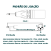 ADAPTADOR XLR MACHO para P10 MONO MACHO 