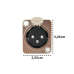 CONECTOR XLR FEMEA PAINEL PRATA