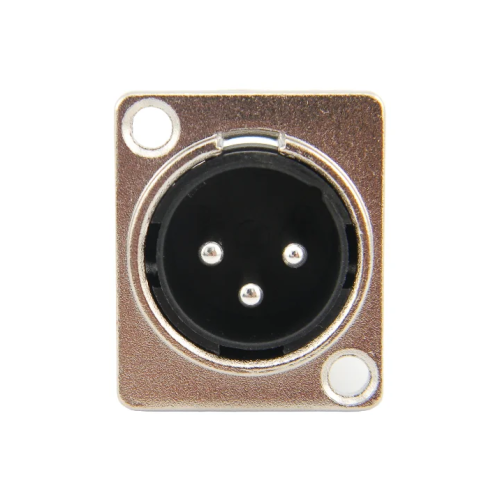 CONECTOR XLR MACHO PAINEL PRATA CONECTOR XLR MACHO PAINEL PRATA
