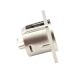 CONECTOR XLR MACHO PAINEL PRATA