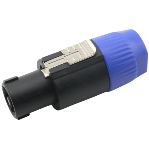 CONECTOR SPEAKON MACHO 4 POLOS AZUL CONECTOR SPEAKON MACHO 4 POLOS AZUL