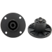 CONECTOR SPEAKON FEMEA 4 POLOS REDONDO PRETO