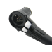 CONECTOR CANON XLR FEMEA 90 GRAUS PRETO CONECTOR CANON XLR FEMEA 90 GRAUS PRETO