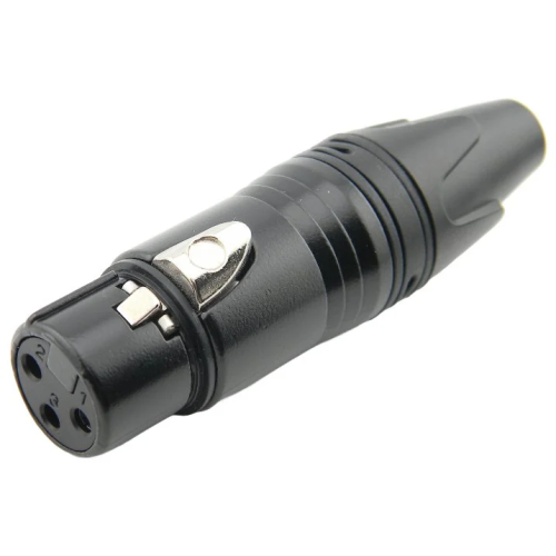 CONECTOR CANON XLR FEMEA PRETO