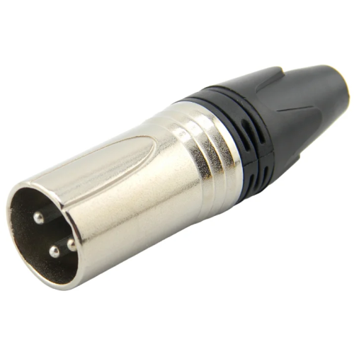 CONECTOR CANON XLR MACHO PRATA