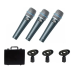 MICROFONE DINÂMICO DE METAL CHUMBO PROFISSIONAL  - KIT 3 PÇS - BTM-57A MXT